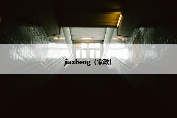 jiazheng（家政）