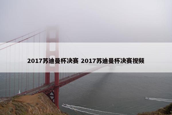 2017苏迪曼杯决赛 2017苏迪曼杯决赛视频