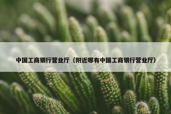 中国工商银行营业厅（附近哪有中国工商银行营业厅）