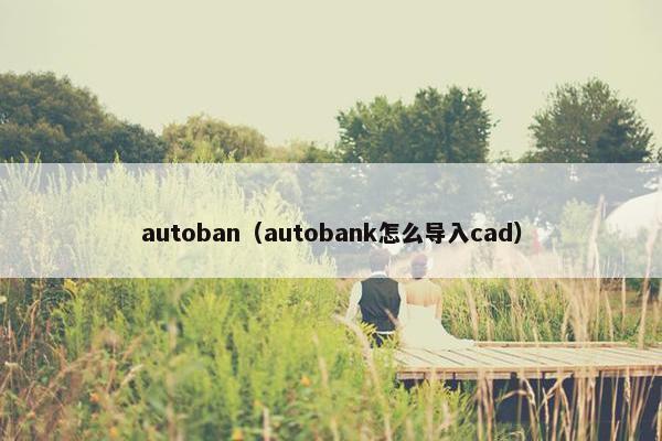 autoban（autobank怎么导入cad）