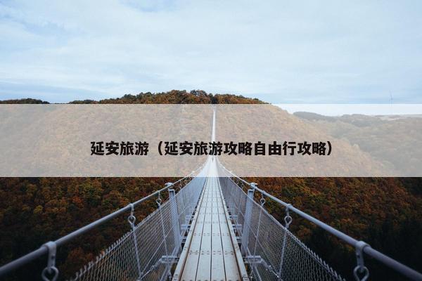 延安旅游（延安旅游攻略自由行攻略）