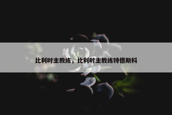 比利时主教练，比利时主教练特德斯科