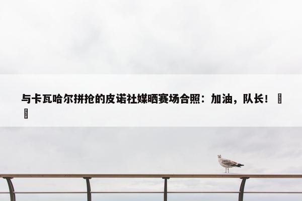 与卡瓦哈尔拼抢的皮诺社媒晒赛场合照：加油，队长！❤️