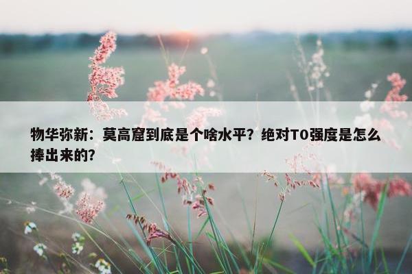 物华弥新：莫高窟到底是个啥水平？绝对T0强度是怎么捧出来的？