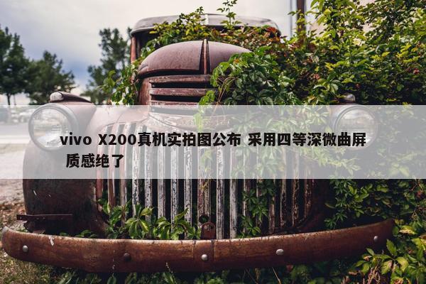 vivo X200真机实拍图公布 采用四等深微曲屏 质感绝了