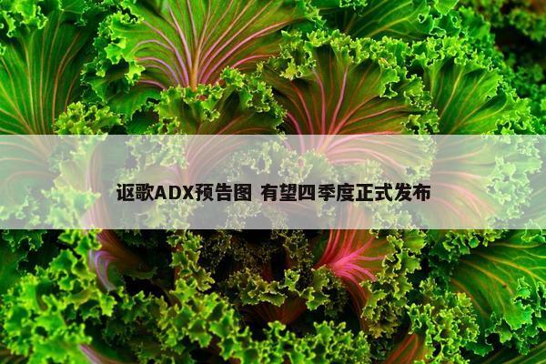 讴歌ADX预告图 有望四季度正式发布