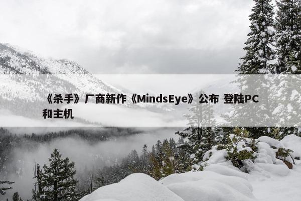 《杀手》厂商新作《MindsEye》公布 登陆PC和主机