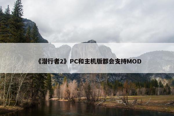 《潜行者2》PC和主机版都会支持MOD