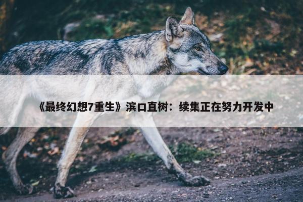 《最终幻想7重生》滨口直树：续集正在努力开发中